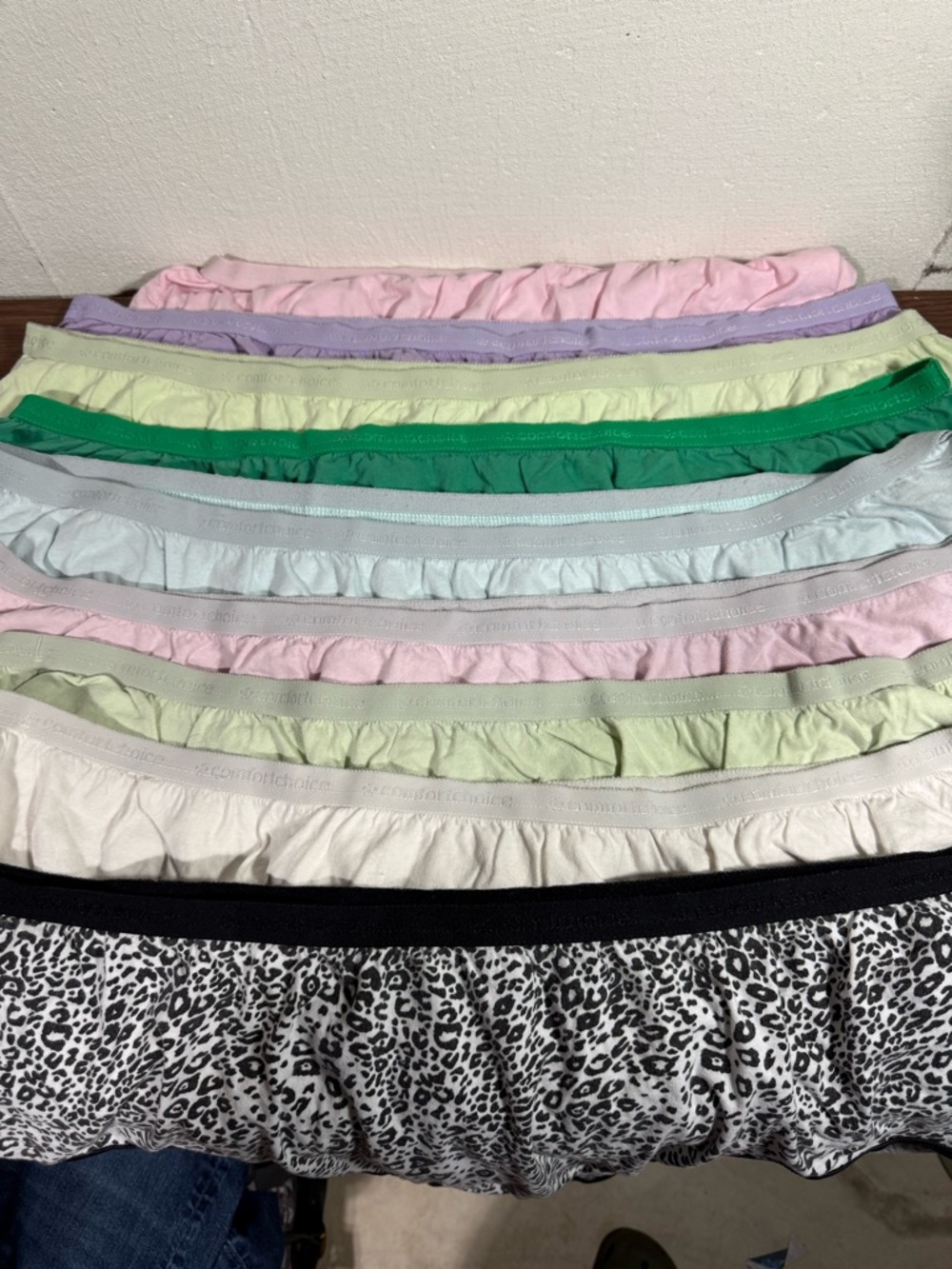 9 Pair Comfort Choice Extended Plus Size Women’s Panties Sz. 15 5X/6X